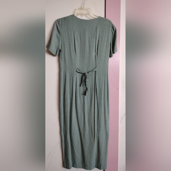 Women's embroidered button front maxi dress - Picture 2 of 3